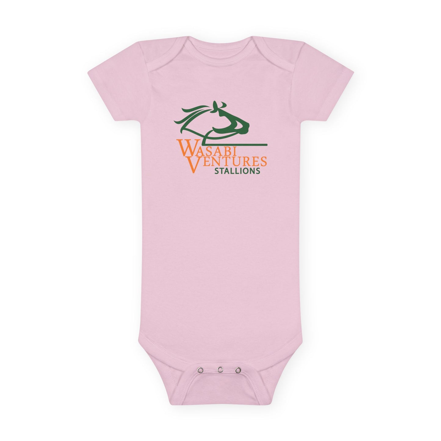 Wasabi Ventures Stallions Baby Short Sleeve Onesie