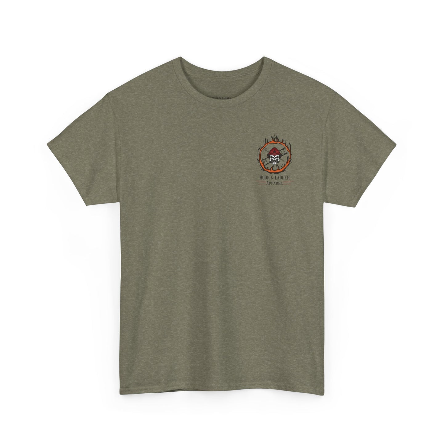 Hook & Ladder Axe Flag Unisex Heavy Cotton Tee