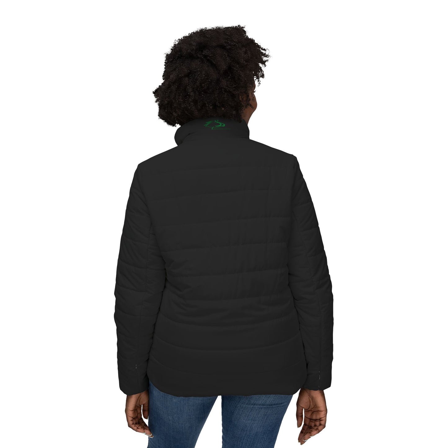 Wasabi Ventures Stallions Women’s Puffer Jacket (Black)