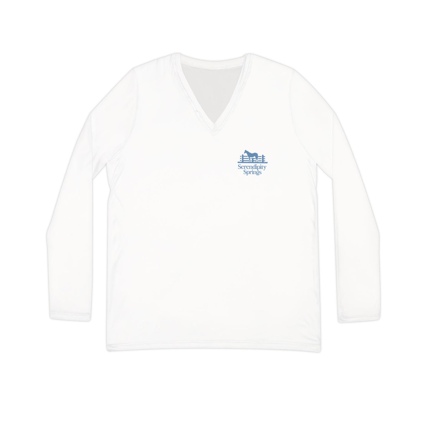 Serendipity Springs Farm Women's Long Sleeve V-neck Shirt
