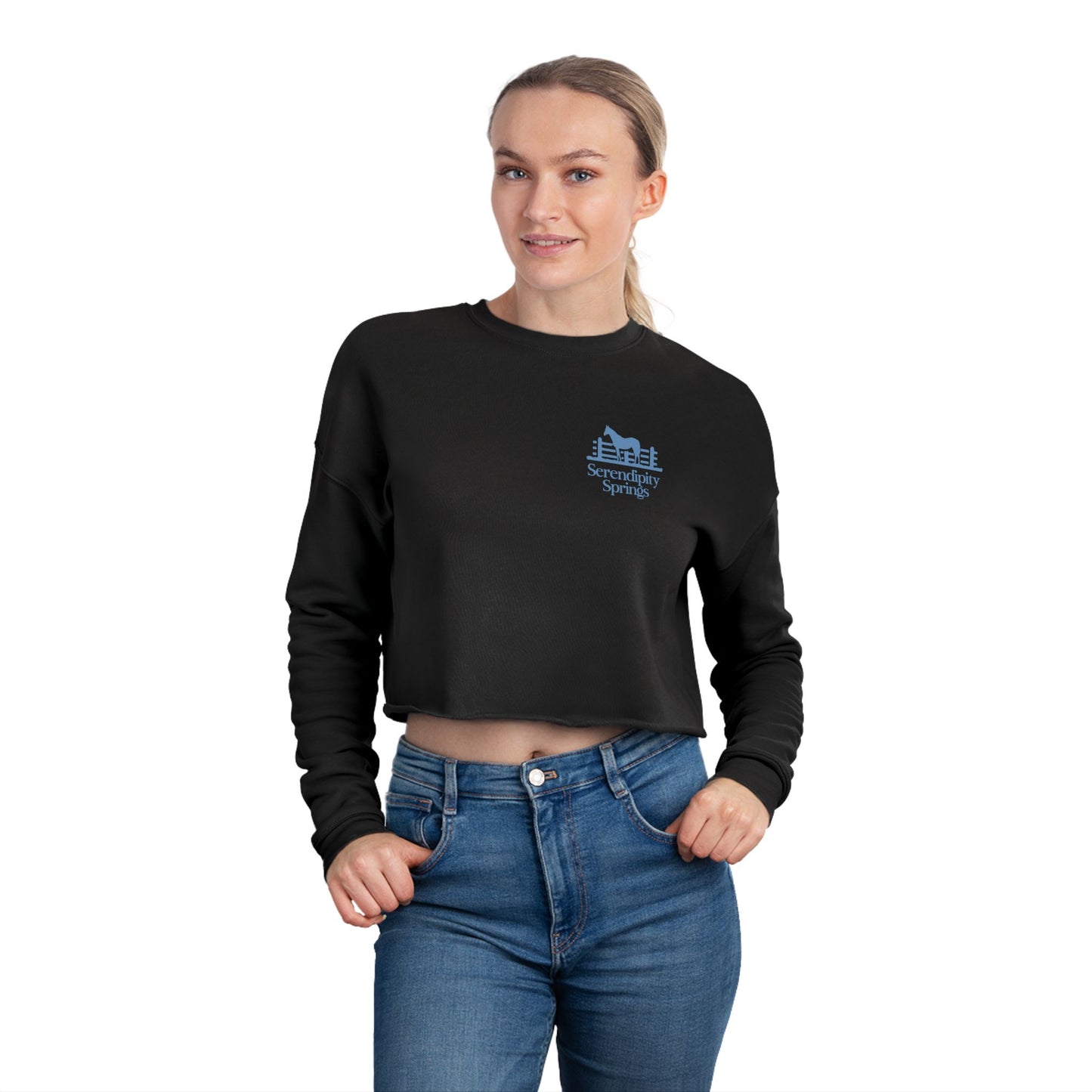 Serendipity Springs Farm Women's Cropped Sweatshirt