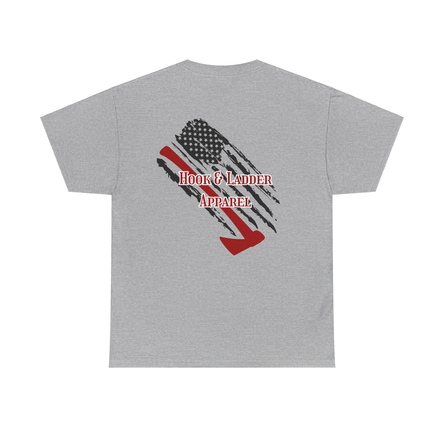 Hook & Ladder Axe Flag Unisex Heavy Cotton Tee