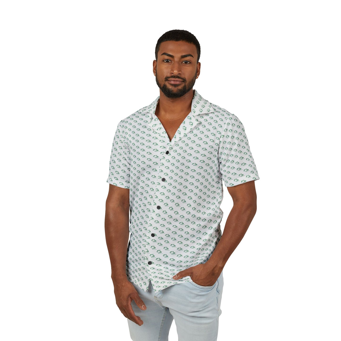 Wasabi Ventures Stallions Men's Hawaiian Camp Shirt