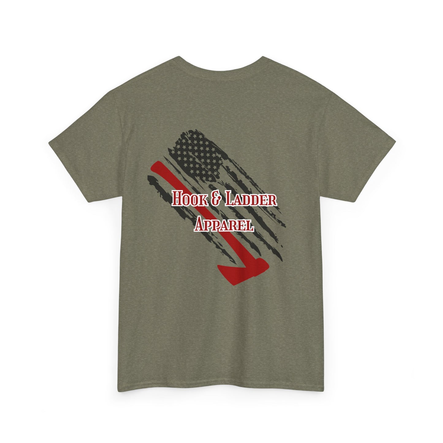 Hook & Ladder Axe Flag Unisex Heavy Cotton Tee