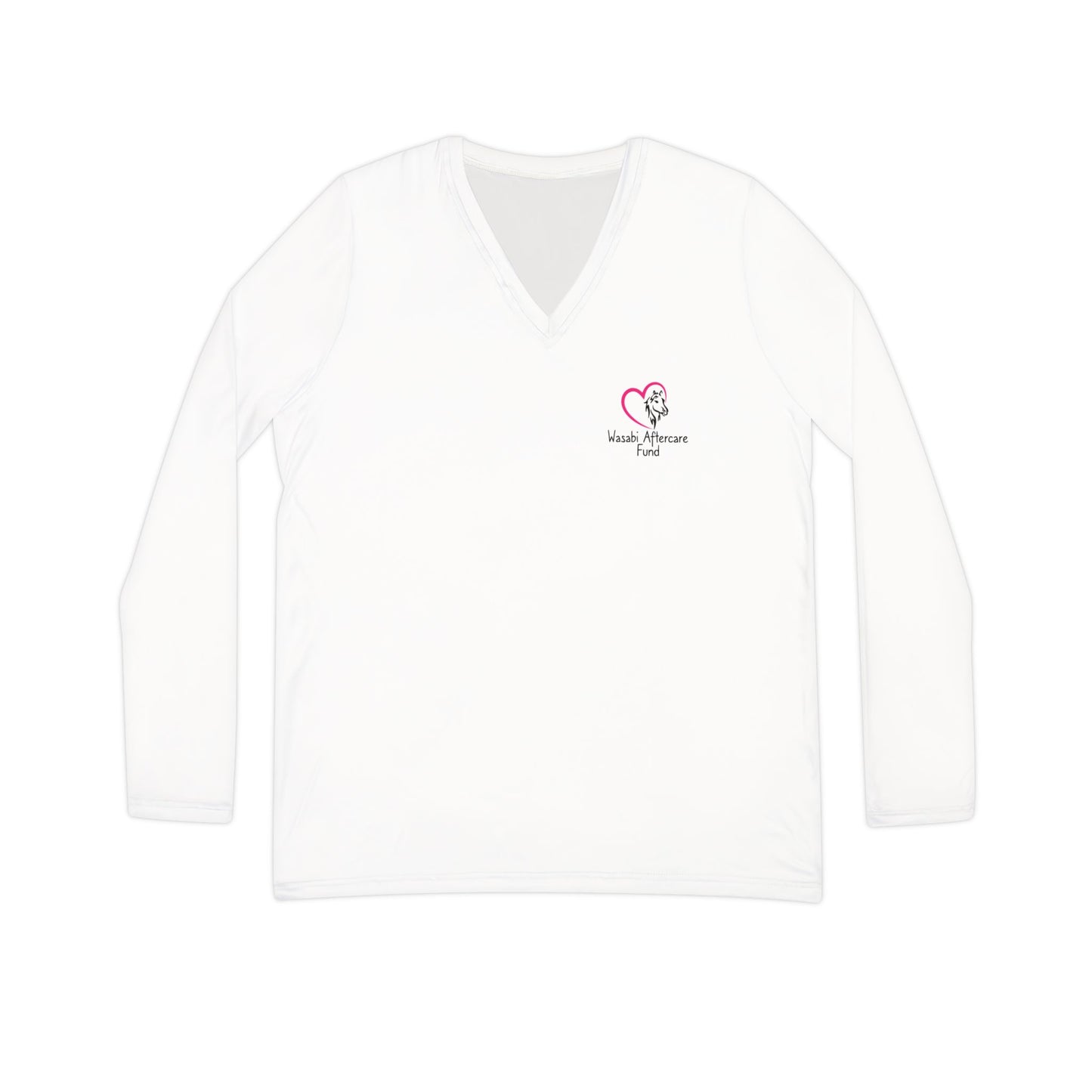 Wasabi Aftercare Fund Women's Long Sleeve V-neck Shirt