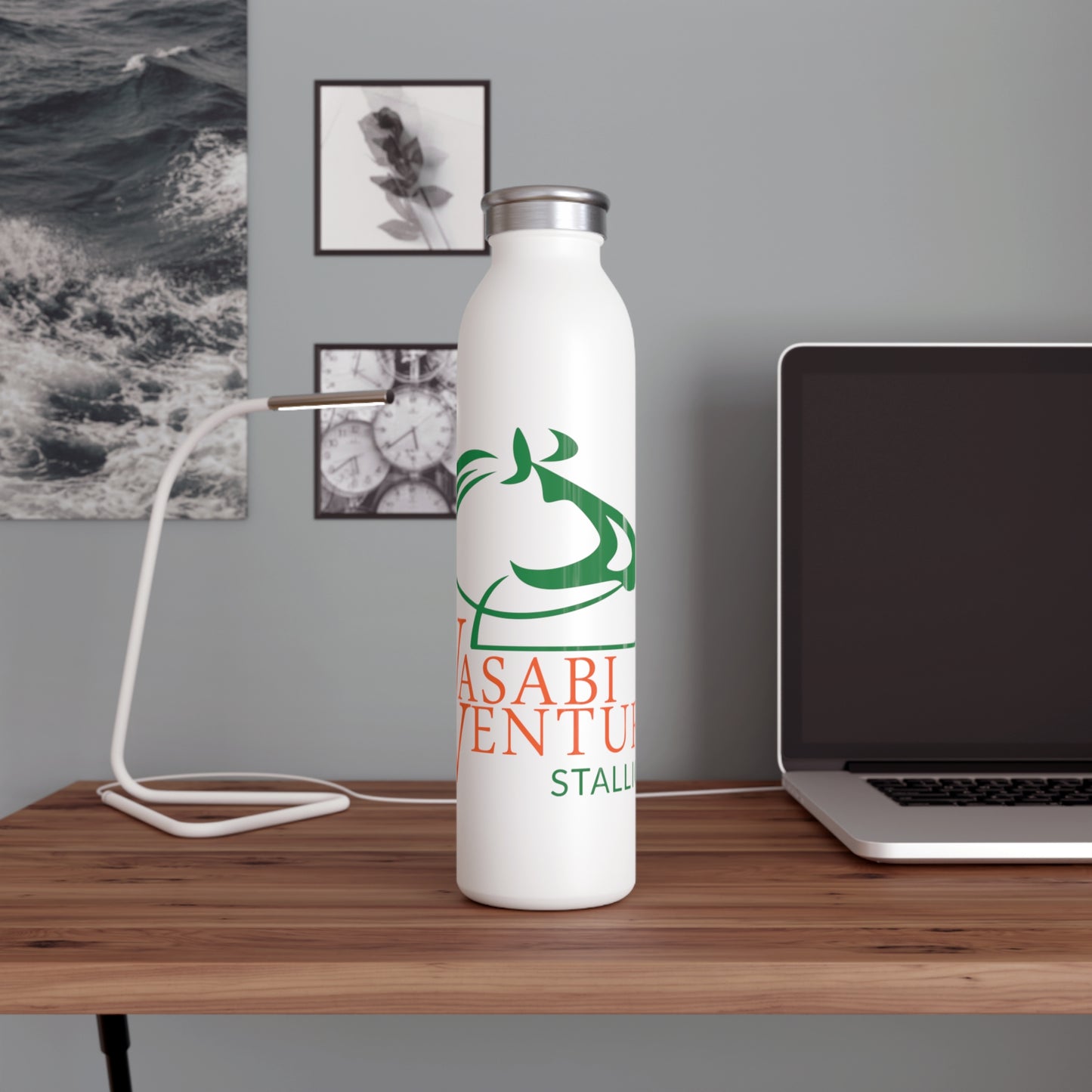 Wasabi Ventures Stallions Slim Water Bottle