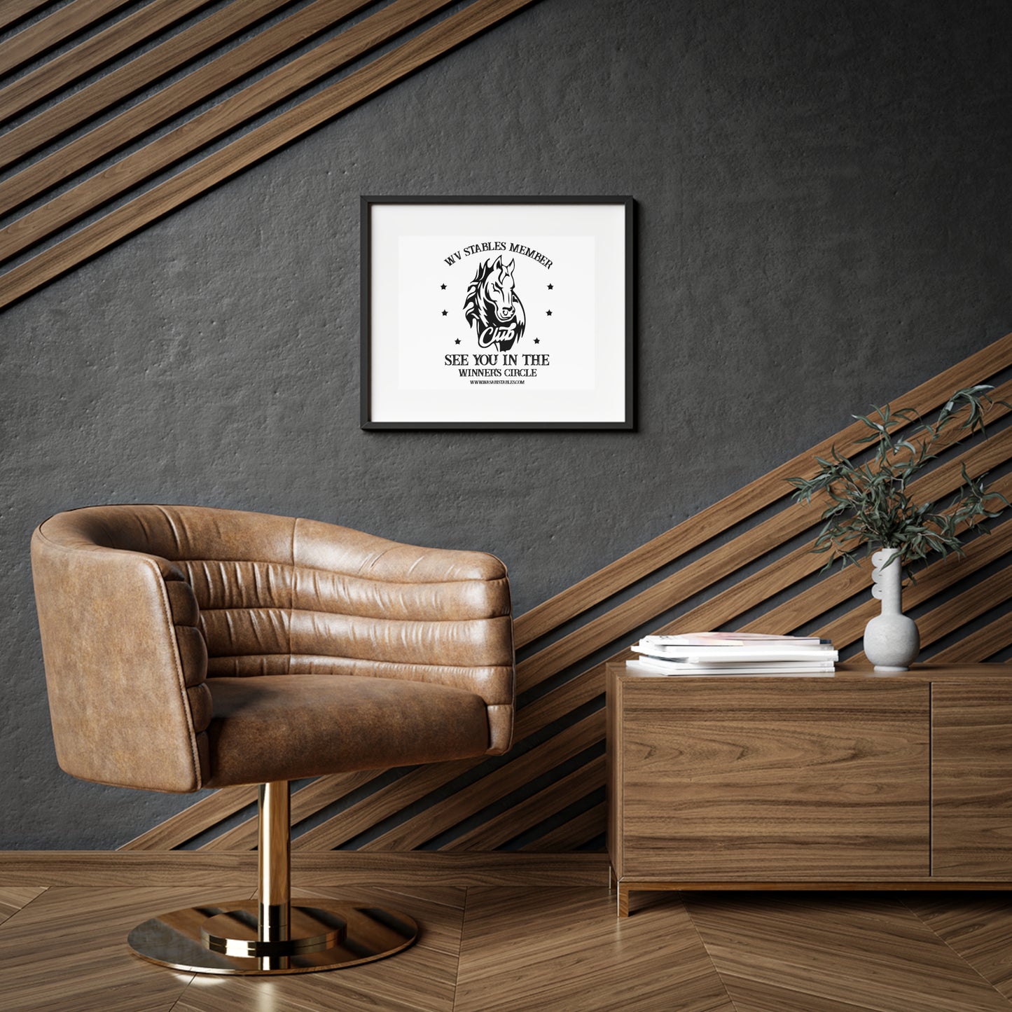 Wasabi Ventures Stables Club Member Framed Posters, Matte