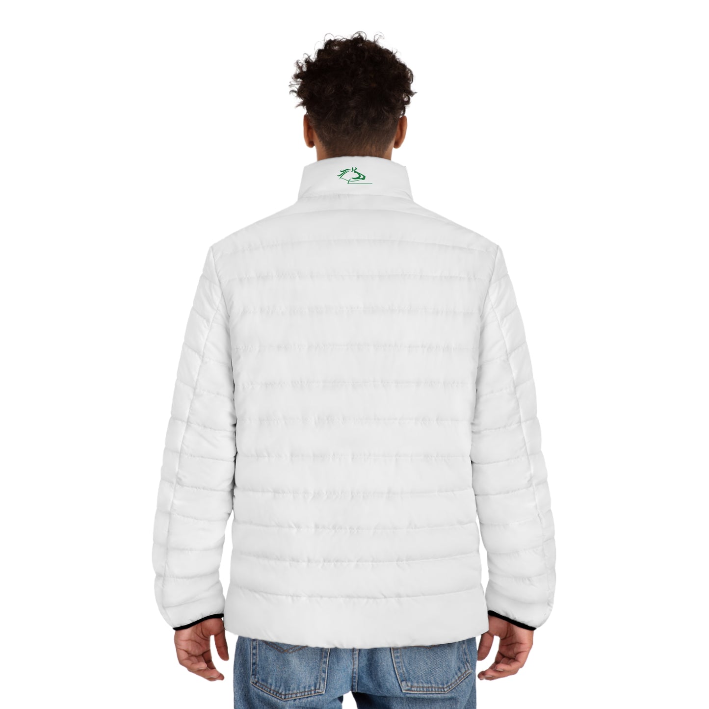 Wasabi Ventures Stallions Men's Puffer Jacket (White)