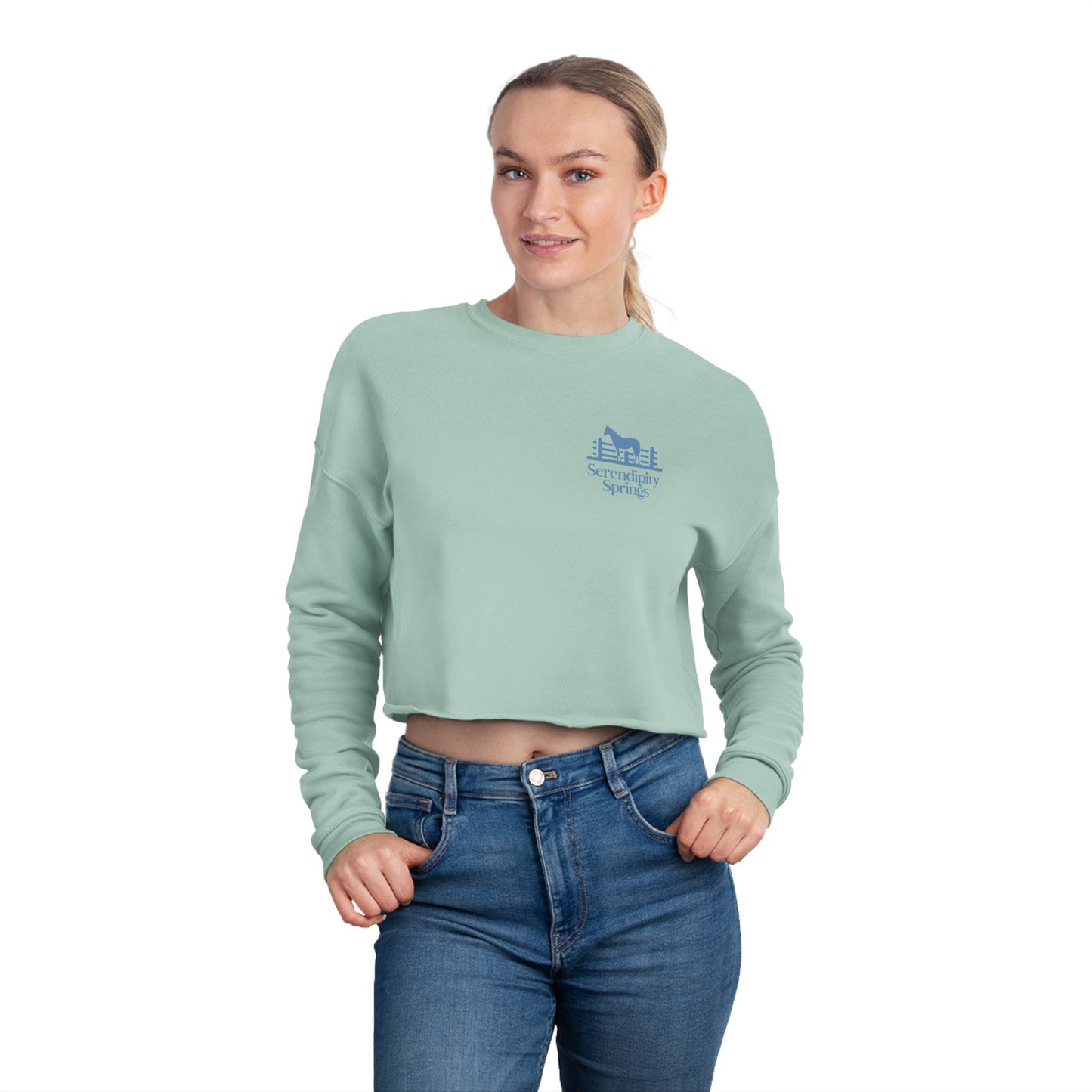 Serendipity Springs Farm Women's Cropped Sweatshirt