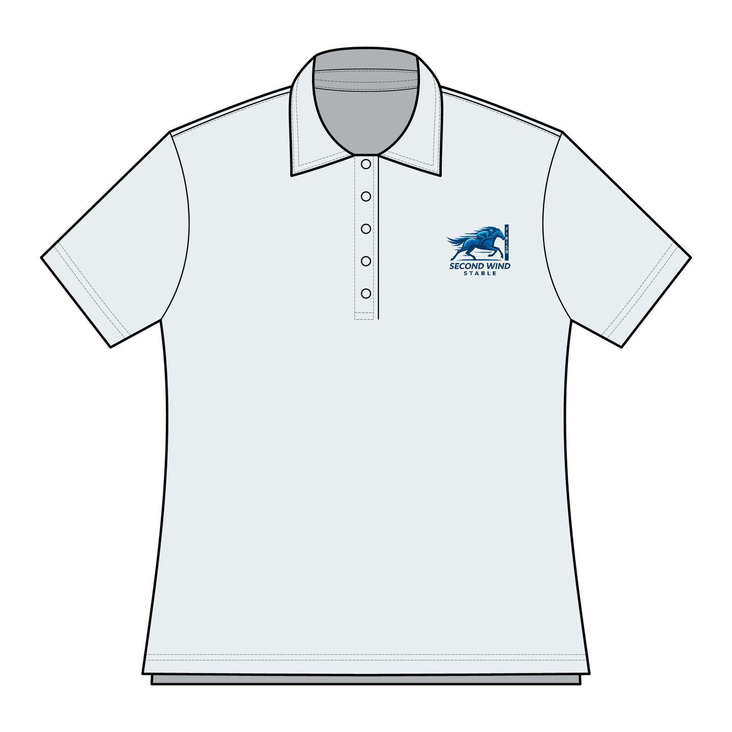 Second Wind Stable Ladies Oceanside Solid Polo