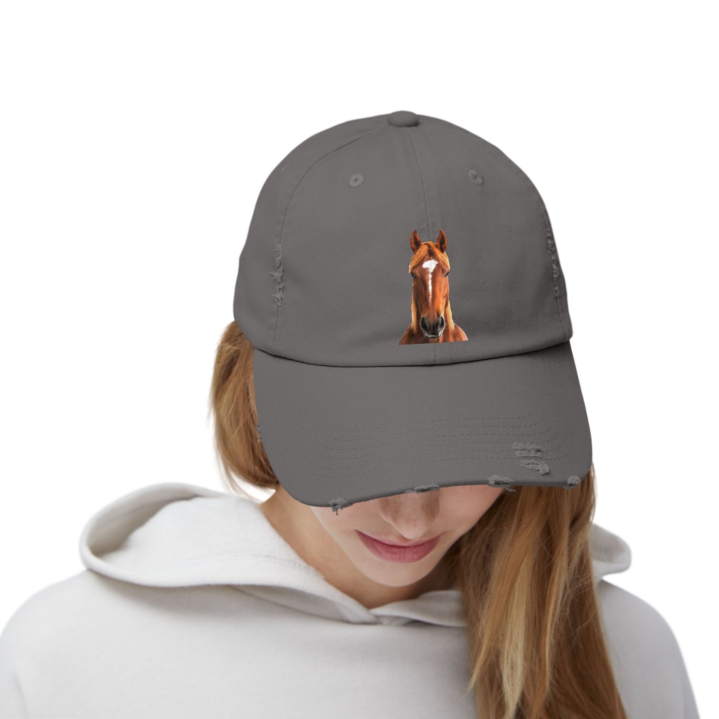 "Stables Collection Horse" Distressed Cap