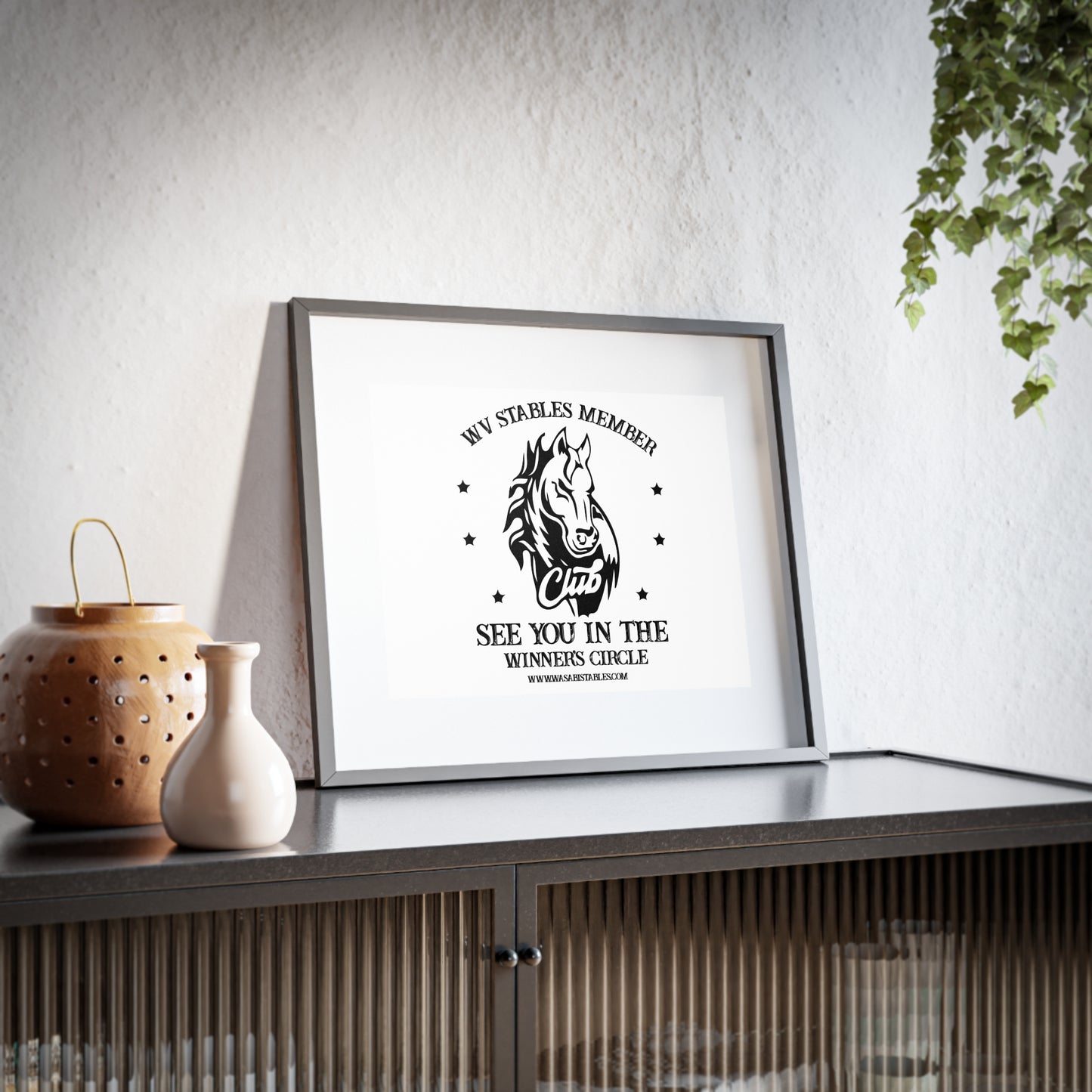 Wasabi Ventures Stables Club Member Framed Posters, Matte