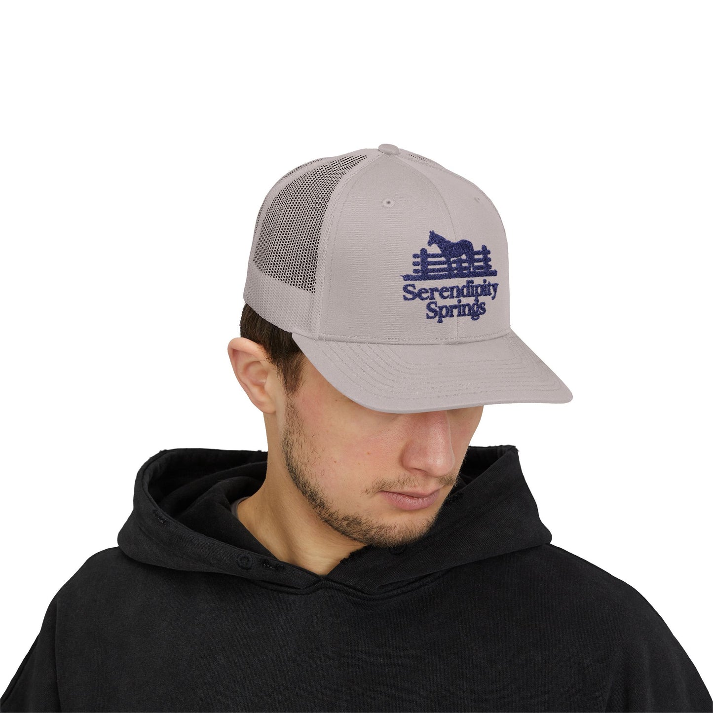 Serendipity Springs Farm Snapback Embroidery Trucker Cap