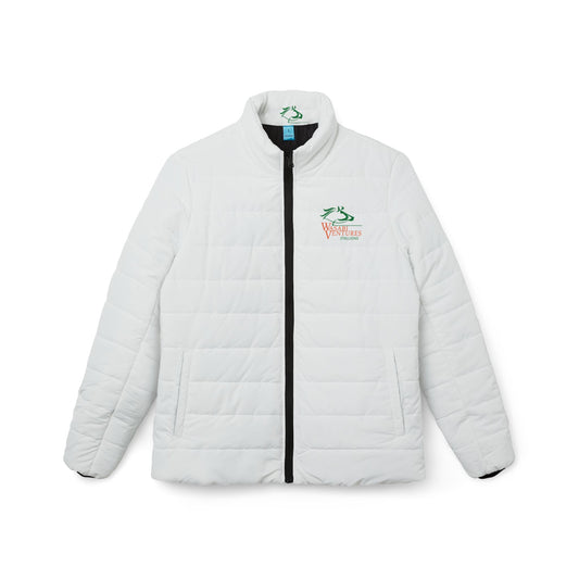 Wasabi Ventures Stallions Women’s Puffer Jacket (White)