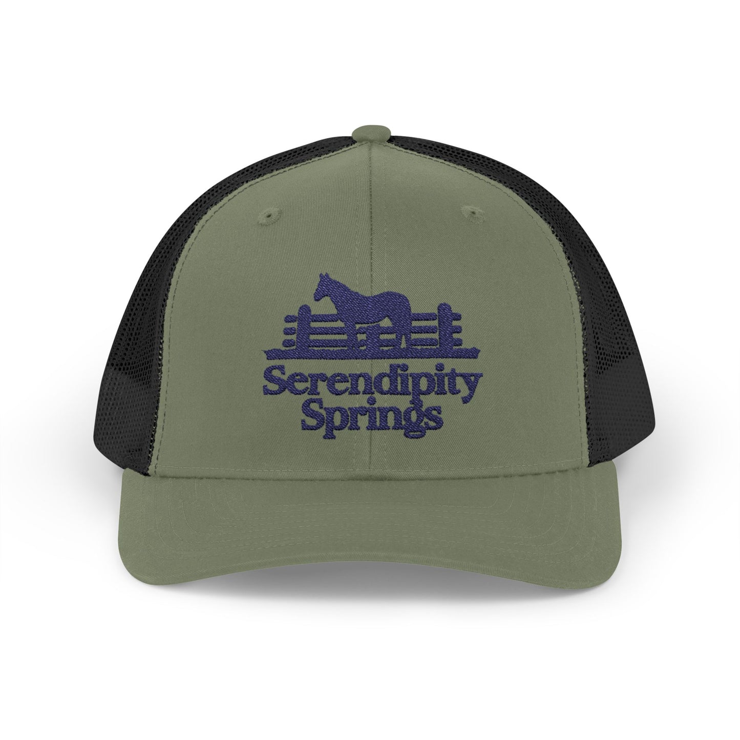 Serendipity Springs Farm Snapback Embroidery Trucker Cap