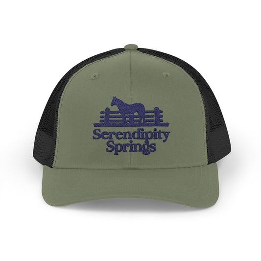 Serendipity Springs Farm Snapback Embroidery Trucker Cap