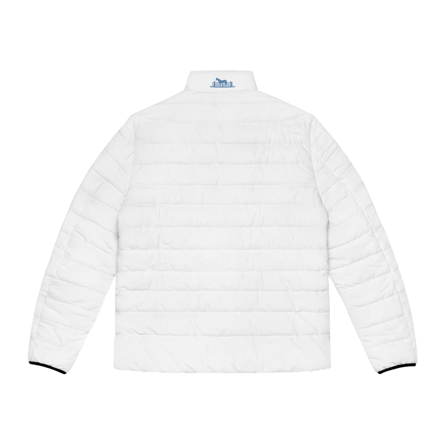 Serendipity Springs Farm Men's Puffer Jacket (White)