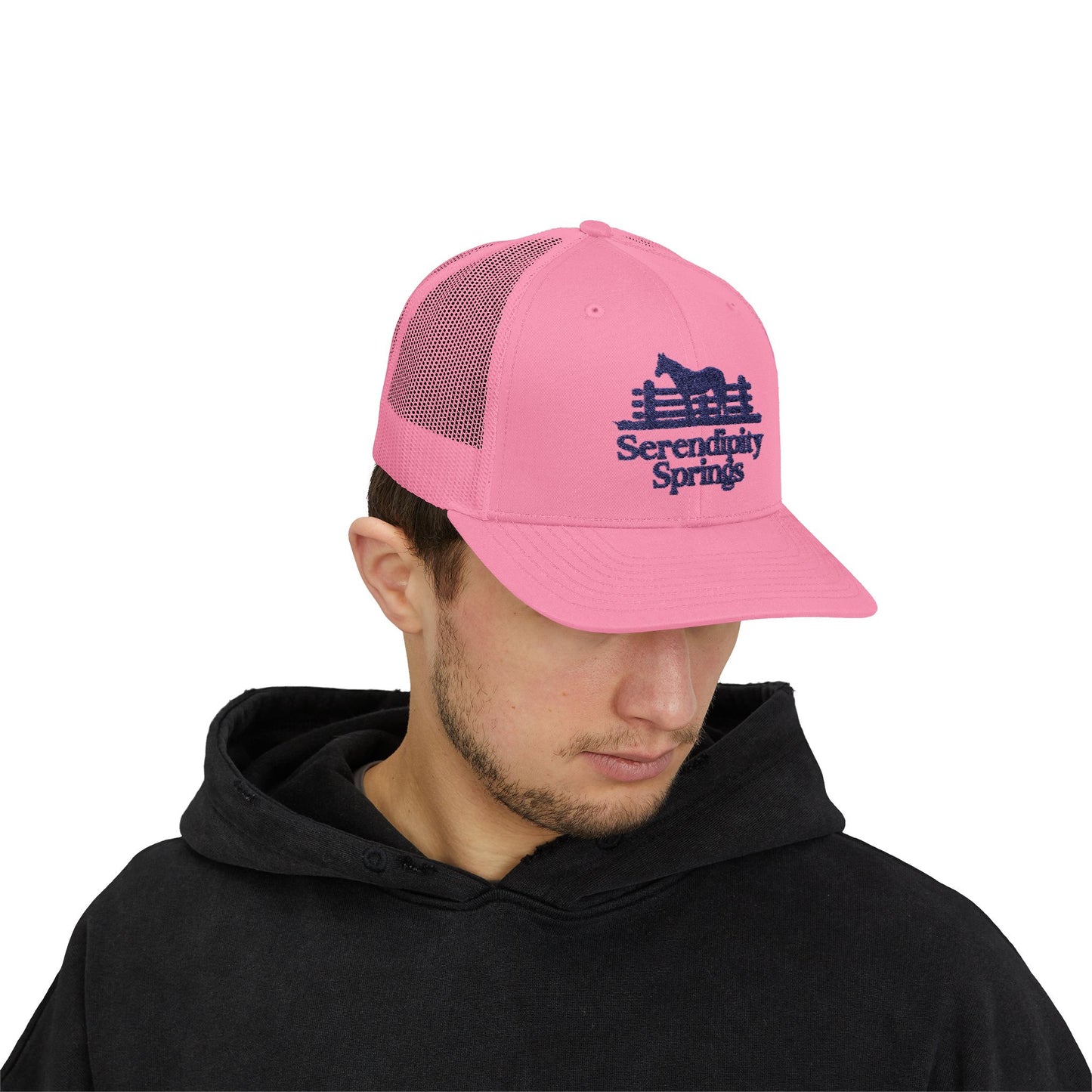 Serendipity Springs Farm Snapback Embroidery Trucker Cap