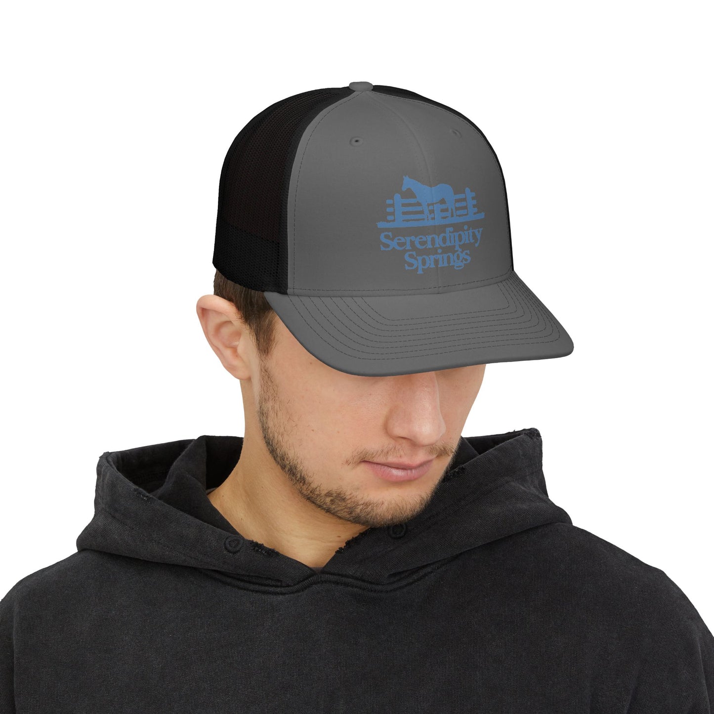 Serendipity Springs Farm Snapback DTG Trucker Cap