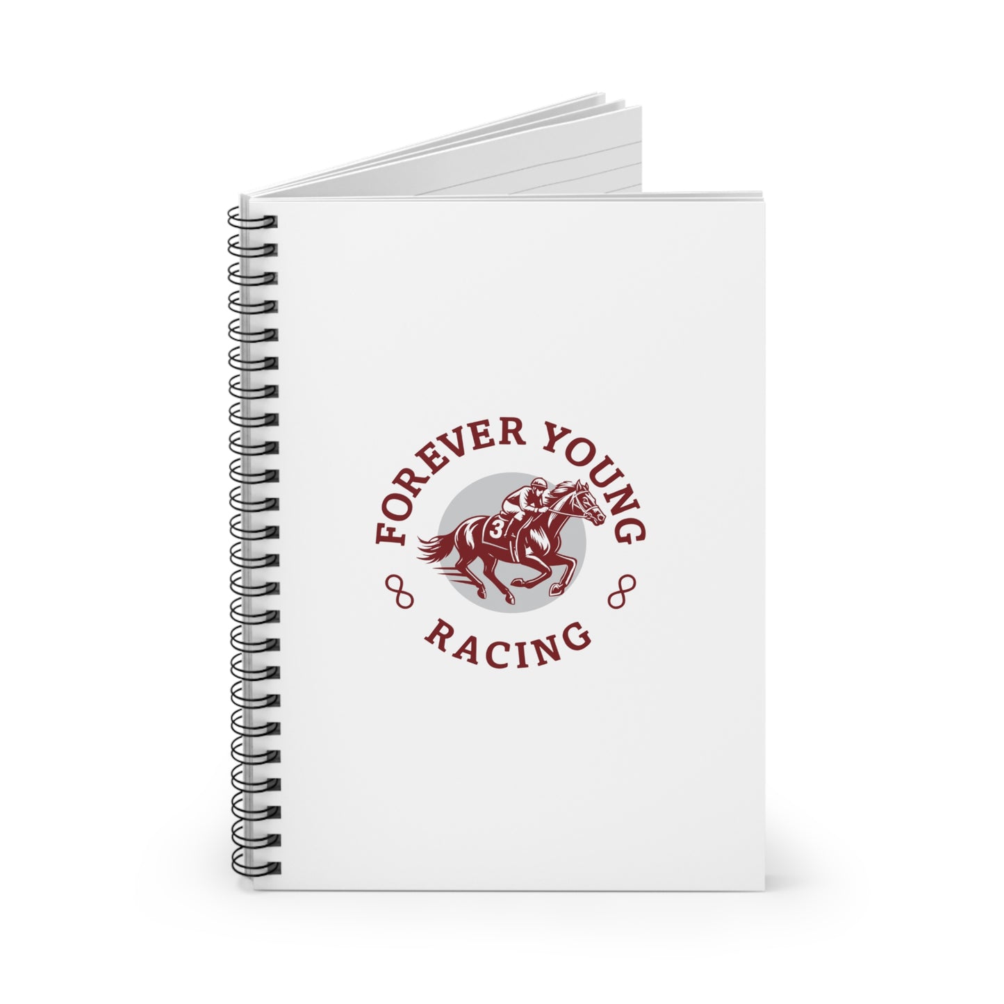 Forever Young Racing Spiral Notebook