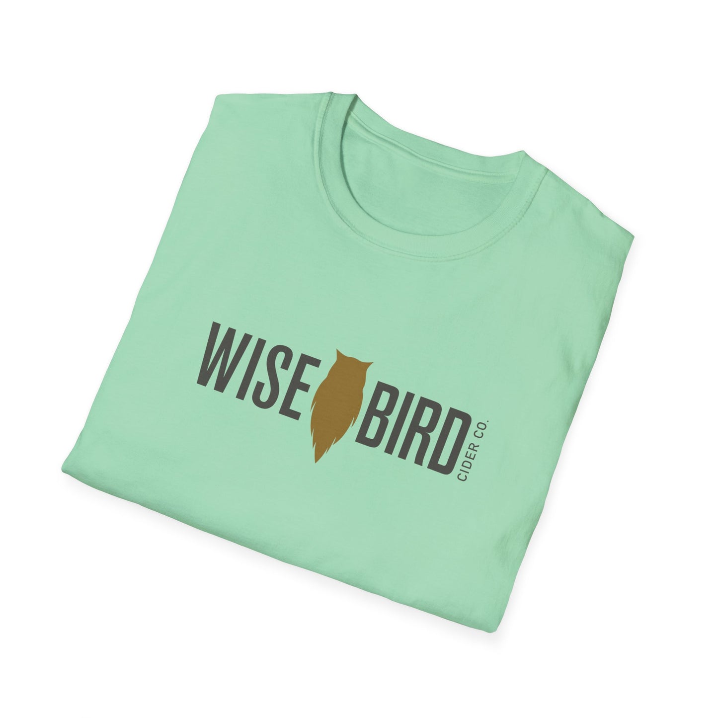 Wise Bird Unisex Softstyle T-Shirt Banner Logo