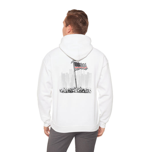 Hook & Ladder Hook and Flag Unisex Heavy Blend™ Hooded Sweatshirt