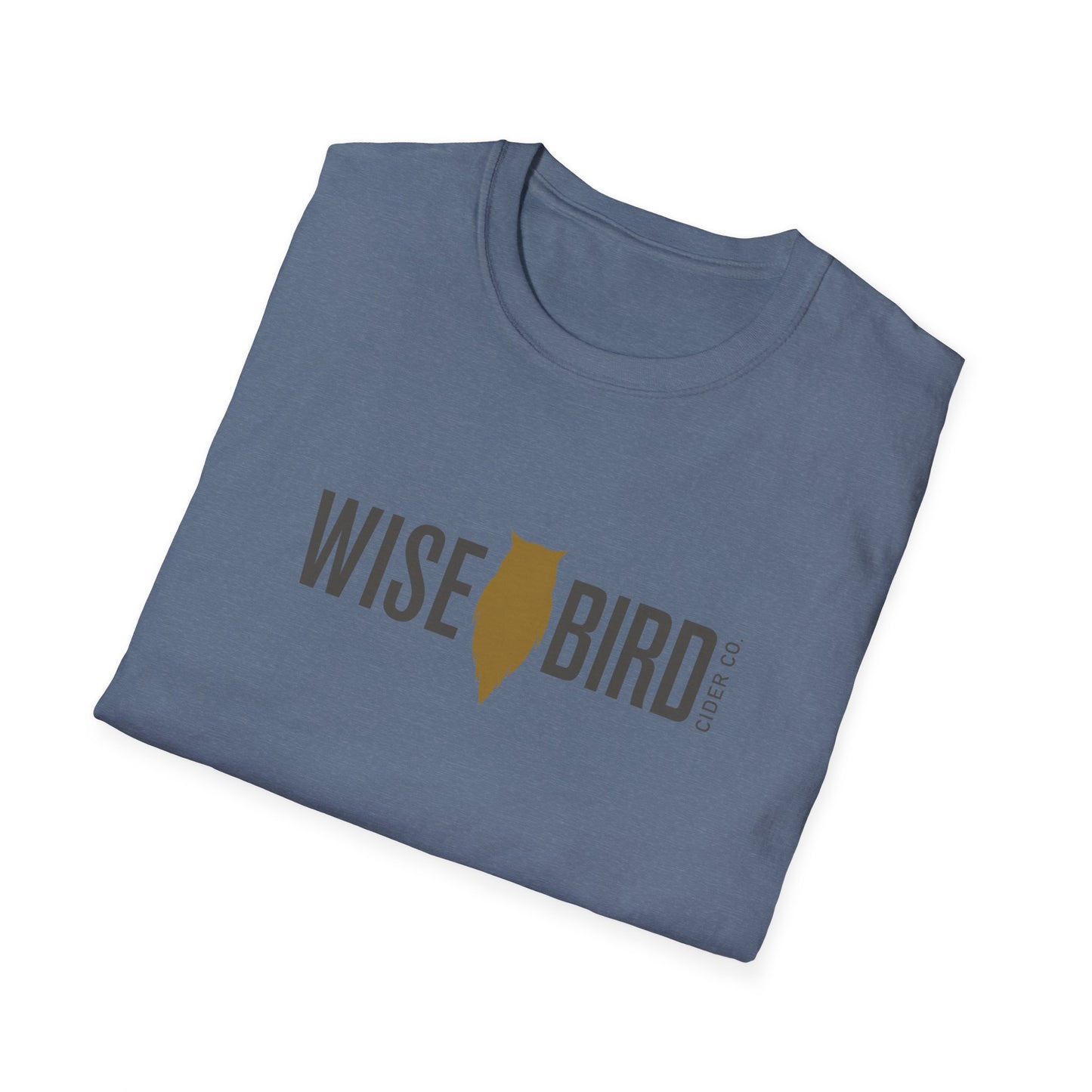Wise Bird Unisex Softstyle T-Shirt Banner Logo