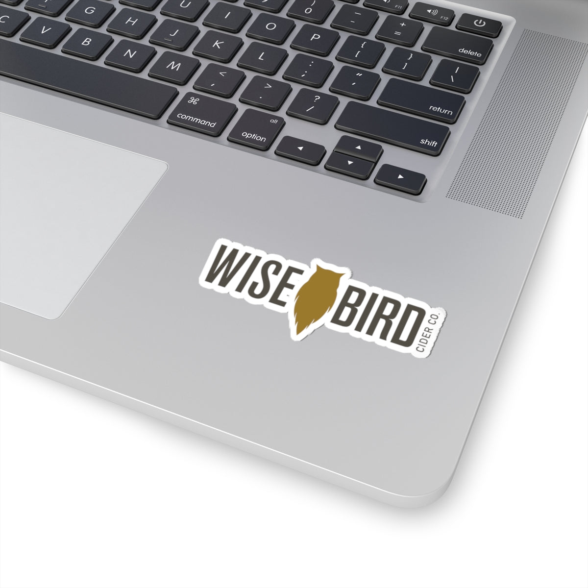 Wise Bird Kiss-Cut Stickers Banner Logo