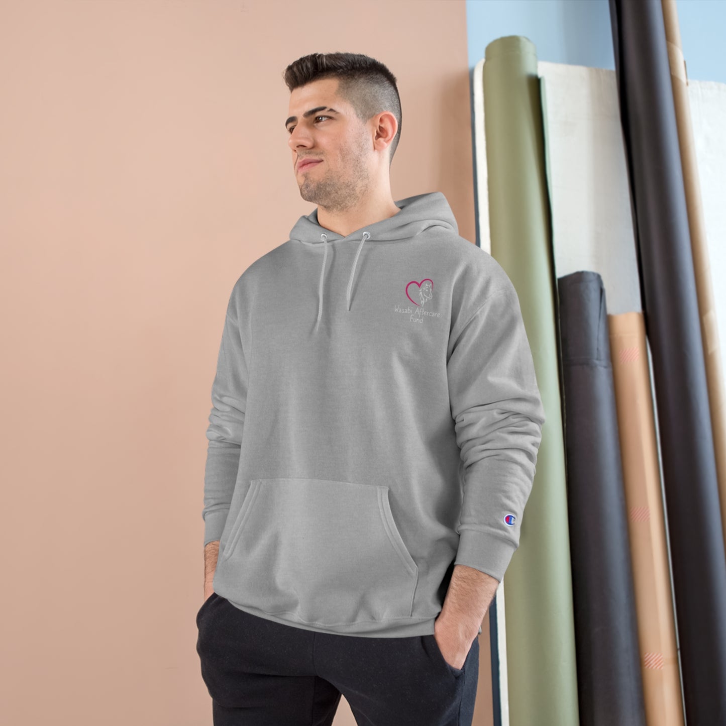 Wasabi Aftercare Fund Men's Champion Hooded Sweatshirt