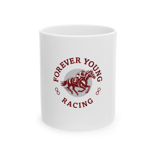 Forever Young Racing Ceramic Mug