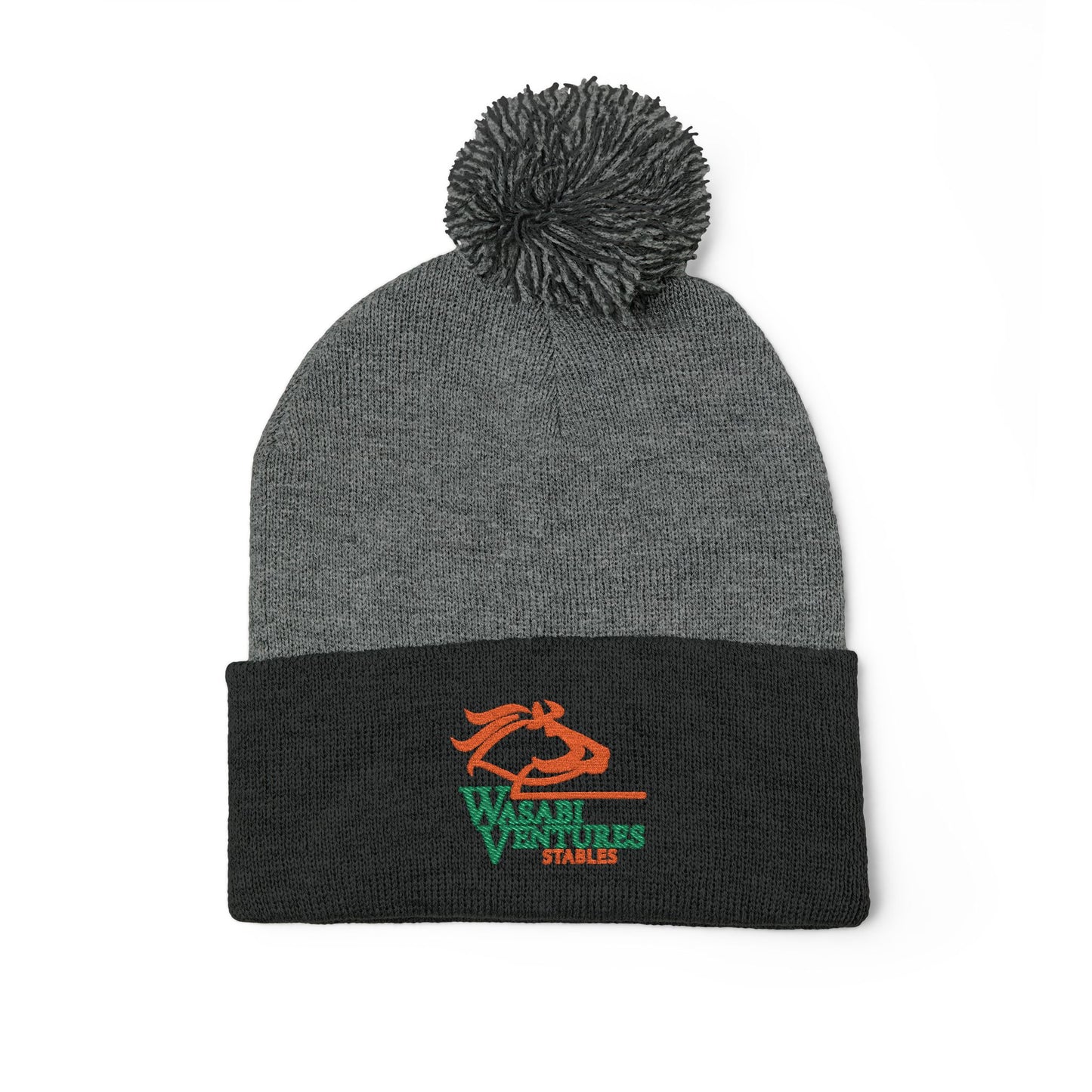 Wasabi Ventures Stables Pom-Pom Knit Cap