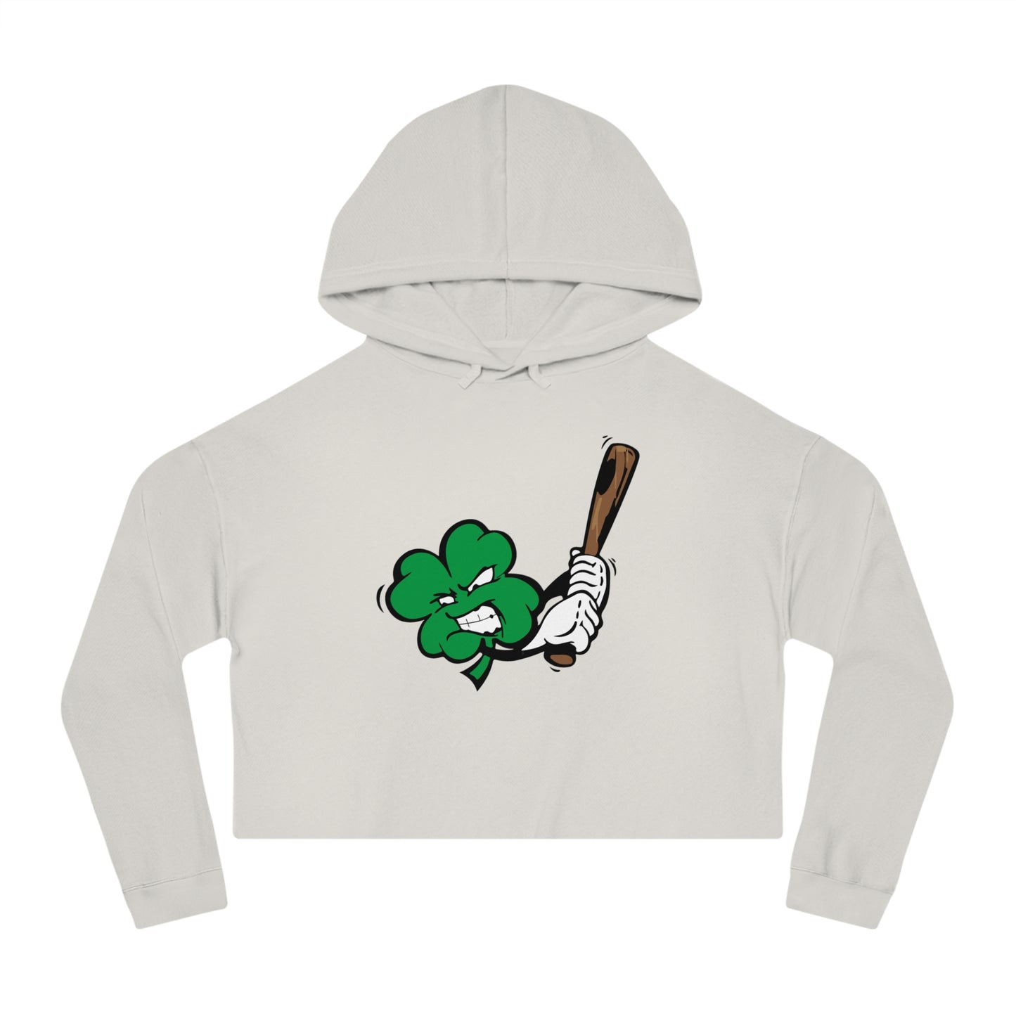 Clayton Clovers Angry Clover Women’s Cropped Hooded Sweatshirt