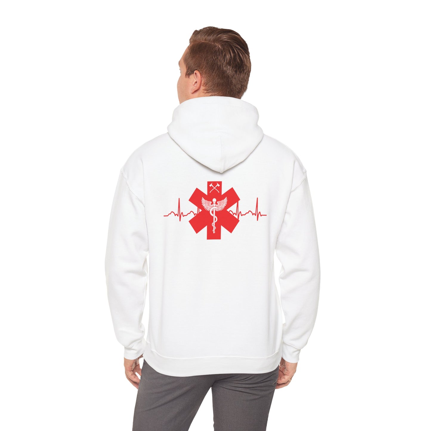 Hook & Ladder Hook Star of Life Unisex Heavy Blend™ Hooded Sweatshirt