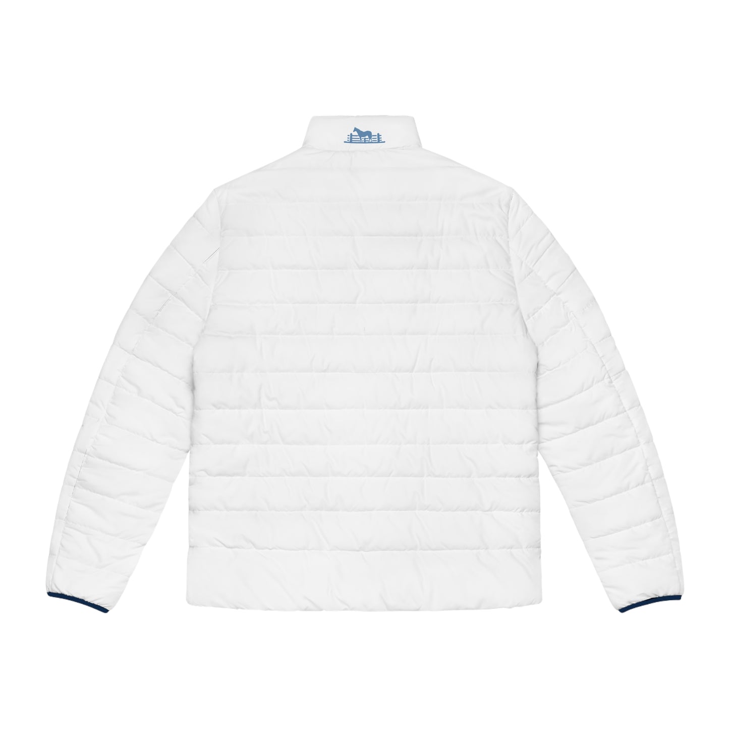 Serendipity Springs Farm Men's Puffer Jacket (White)