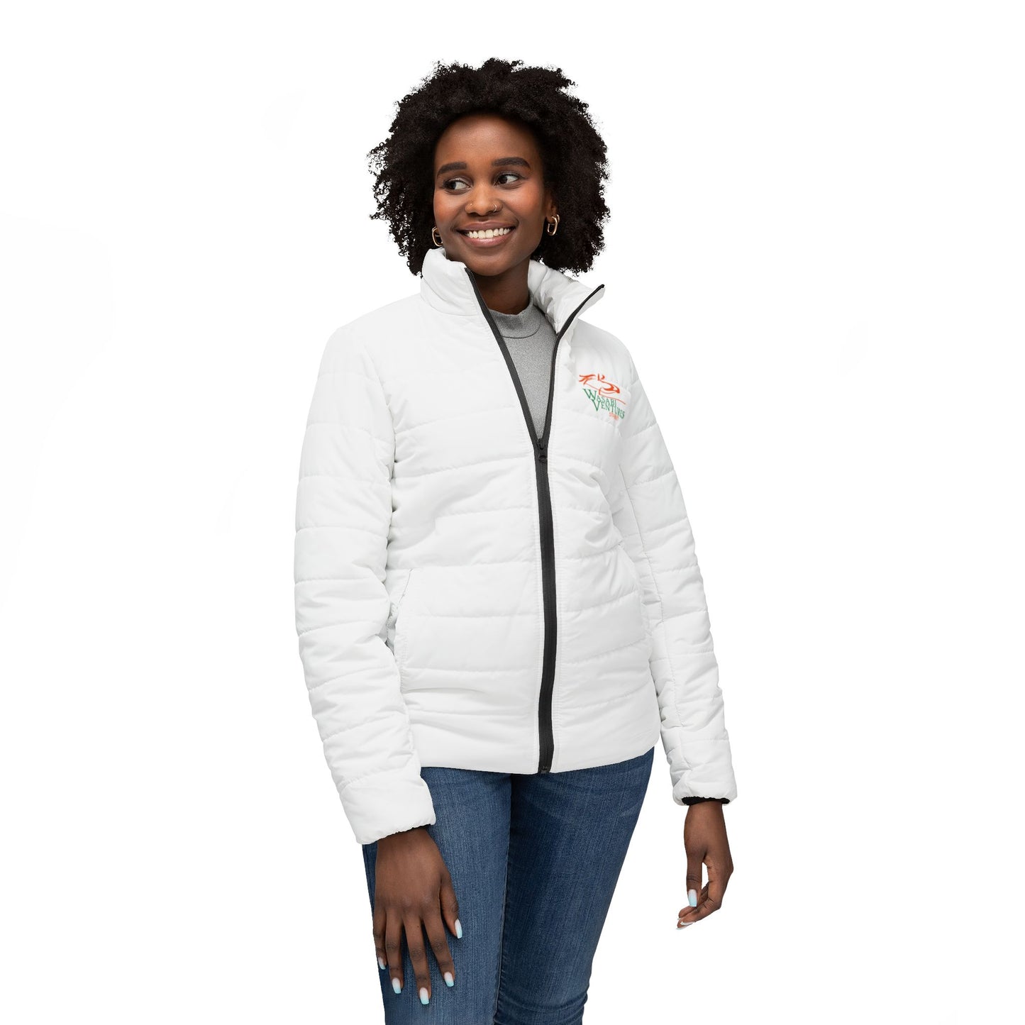 Wasabi Ventures Stables Women’s Puffer Jacket (White)