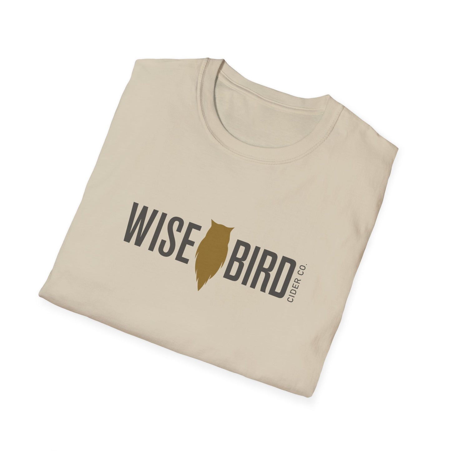 Wise Bird Unisex Softstyle T-Shirt Banner Logo