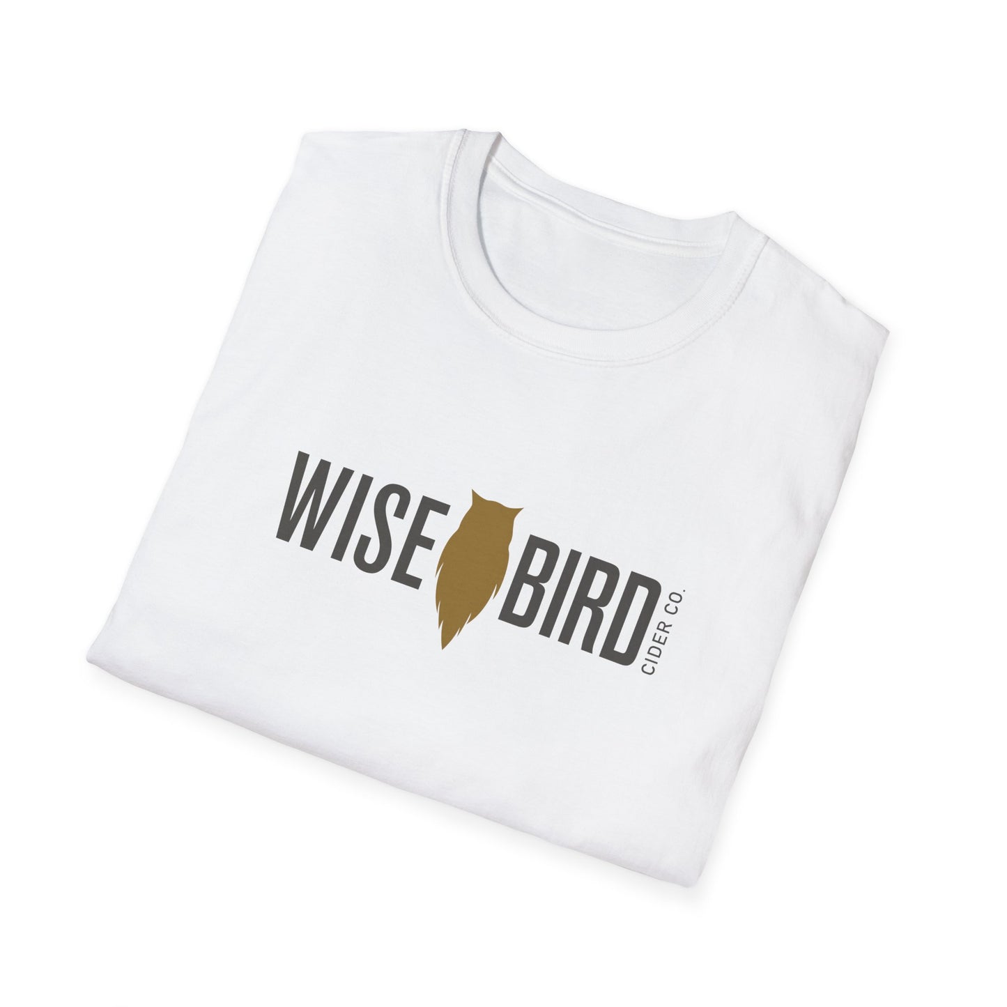Wise Bird Unisex Softstyle T-Shirt Banner Logo