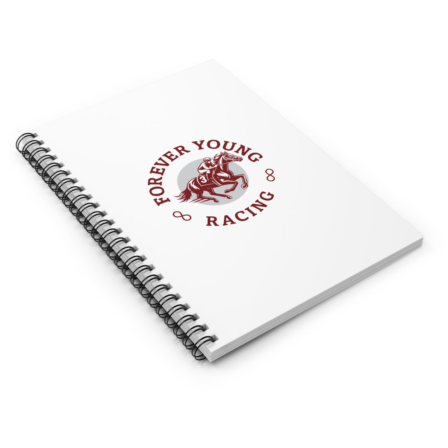 Forever Young Racing Spiral Notebook