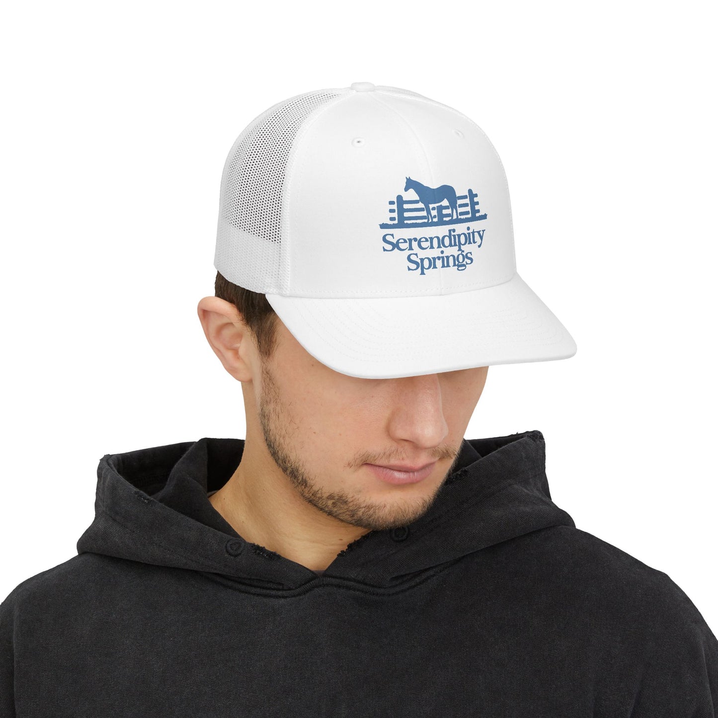 Serendipity Springs Farm Snapback DTG Trucker Cap