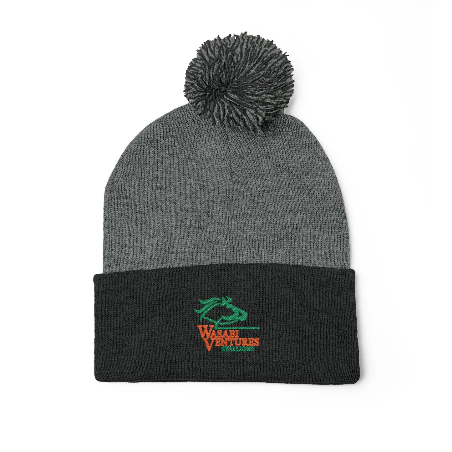 Wasabi Ventures Stallions Pom-Pom Knit Cap