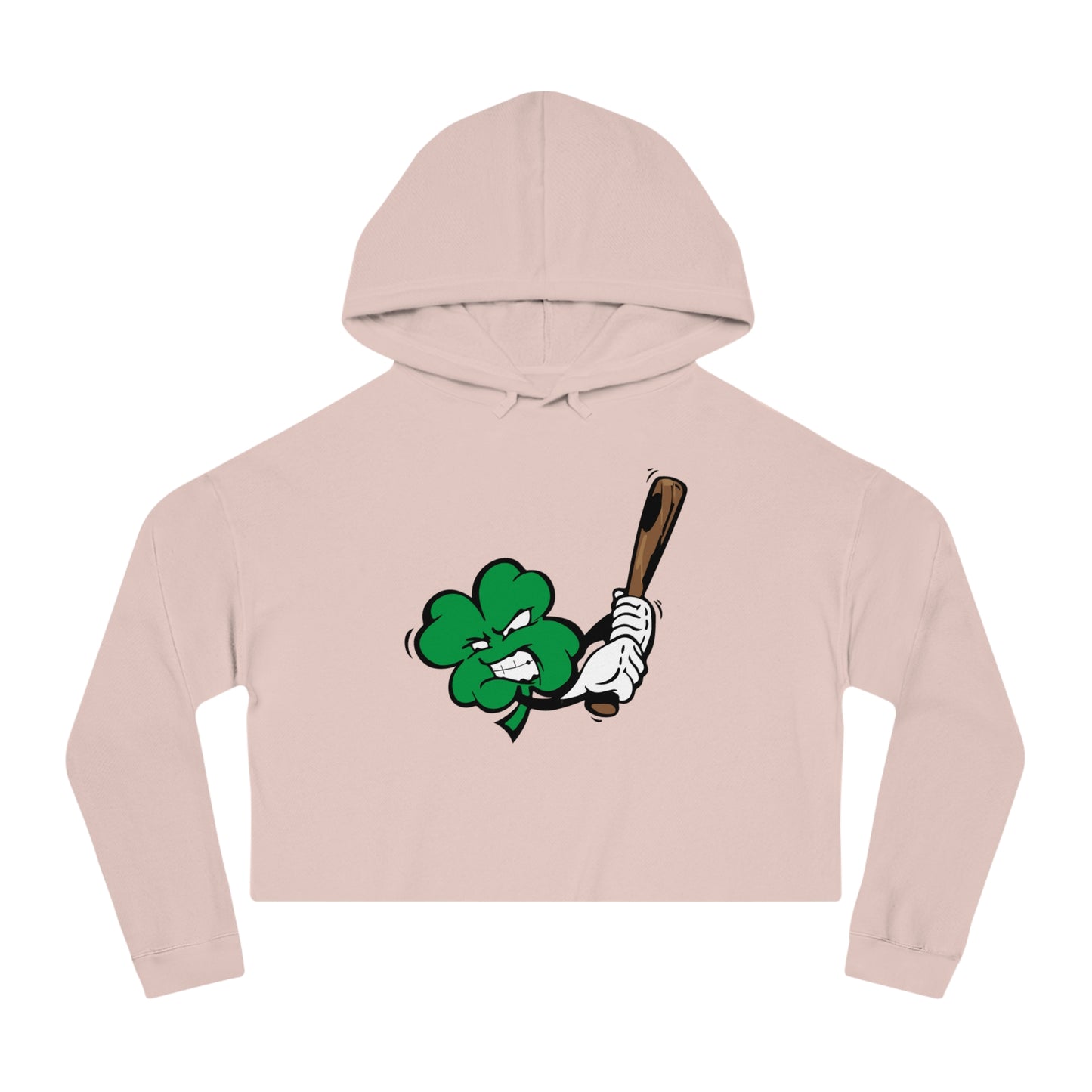 Clayton Clovers Angry Clover Women’s Cropped Hooded Sweatshirt