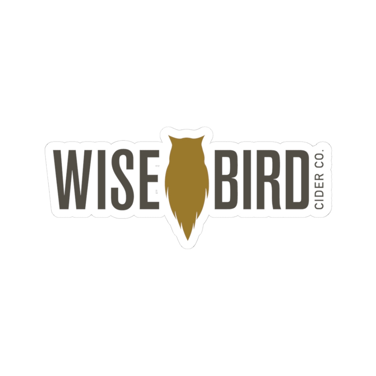 Wise Bird Kiss-Cut Stickers Banner Logo