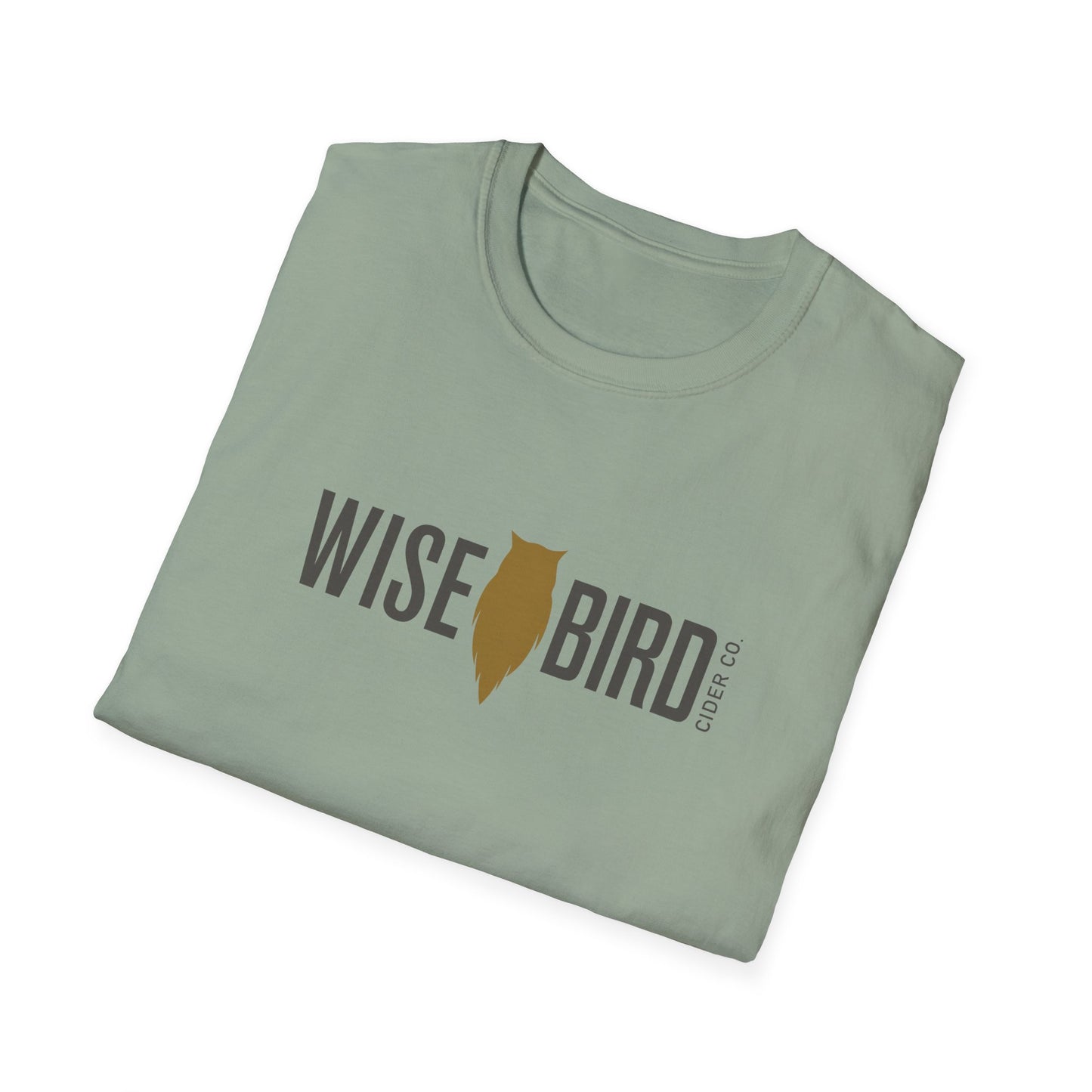 Wise Bird Unisex Softstyle T-Shirt Banner Logo