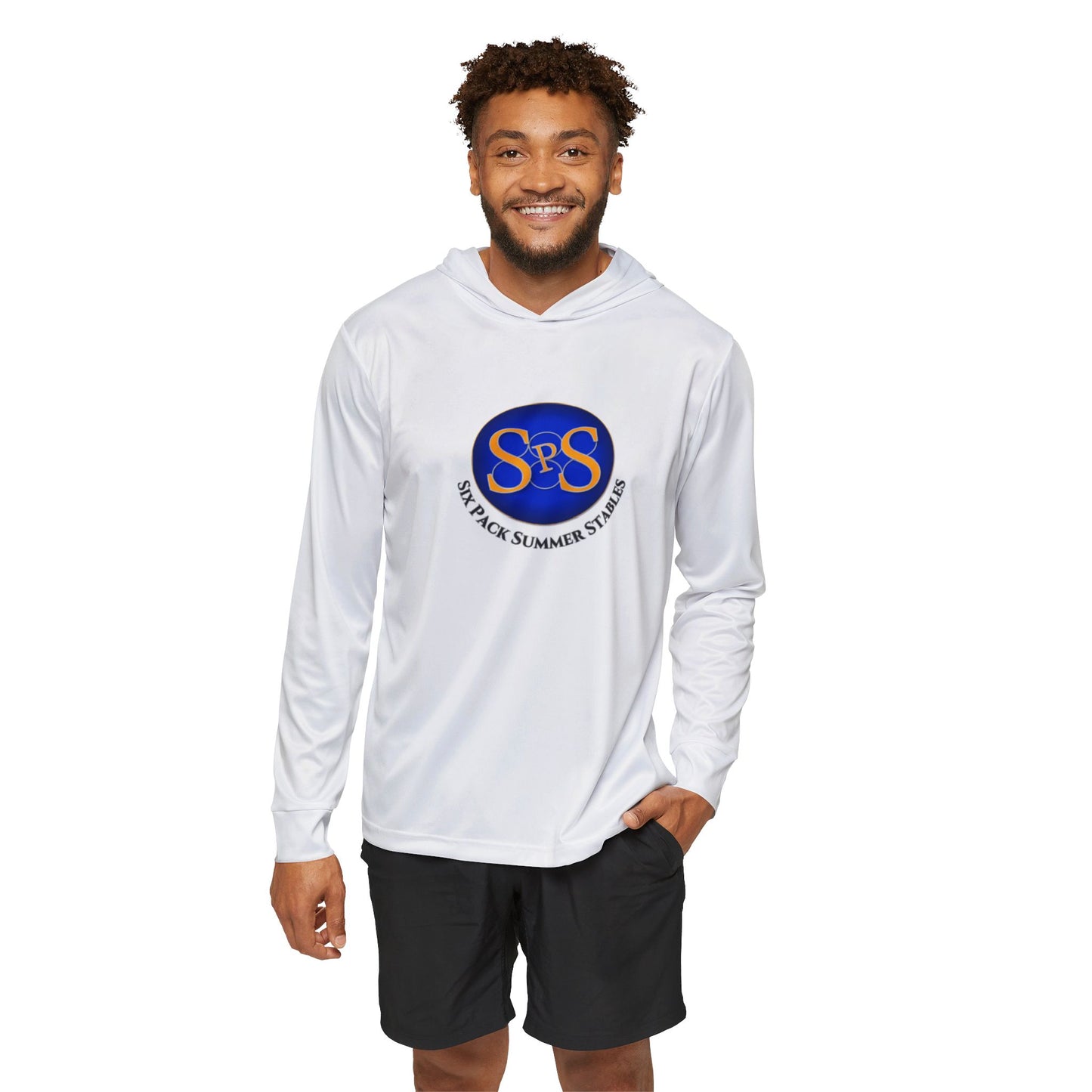 Six Pack Summer Stables Men's Sports Warmup Hoodie (White)