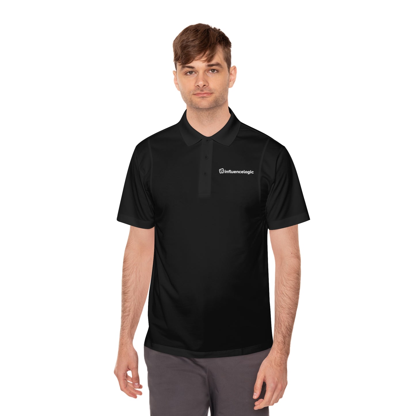 InfluenceLogic Men's Sport Polo Shirt (White or Black)