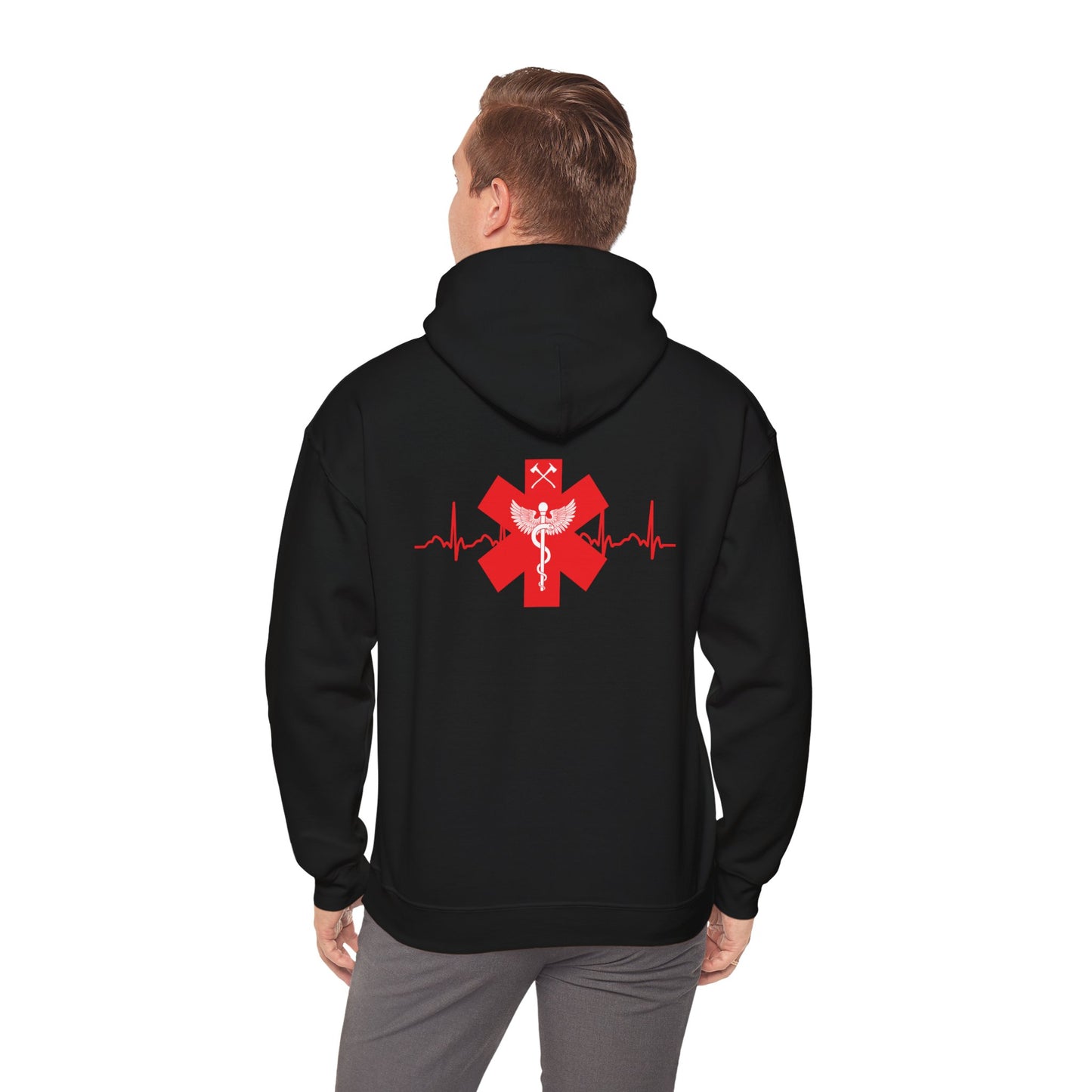 Hook & Ladder Hook Star of Life Unisex Heavy Blend™ Hooded Sweatshirt