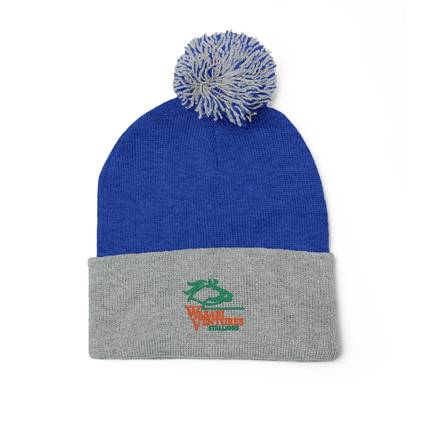 Wasabi Ventures Stallions Pom-Pom Knit Cap