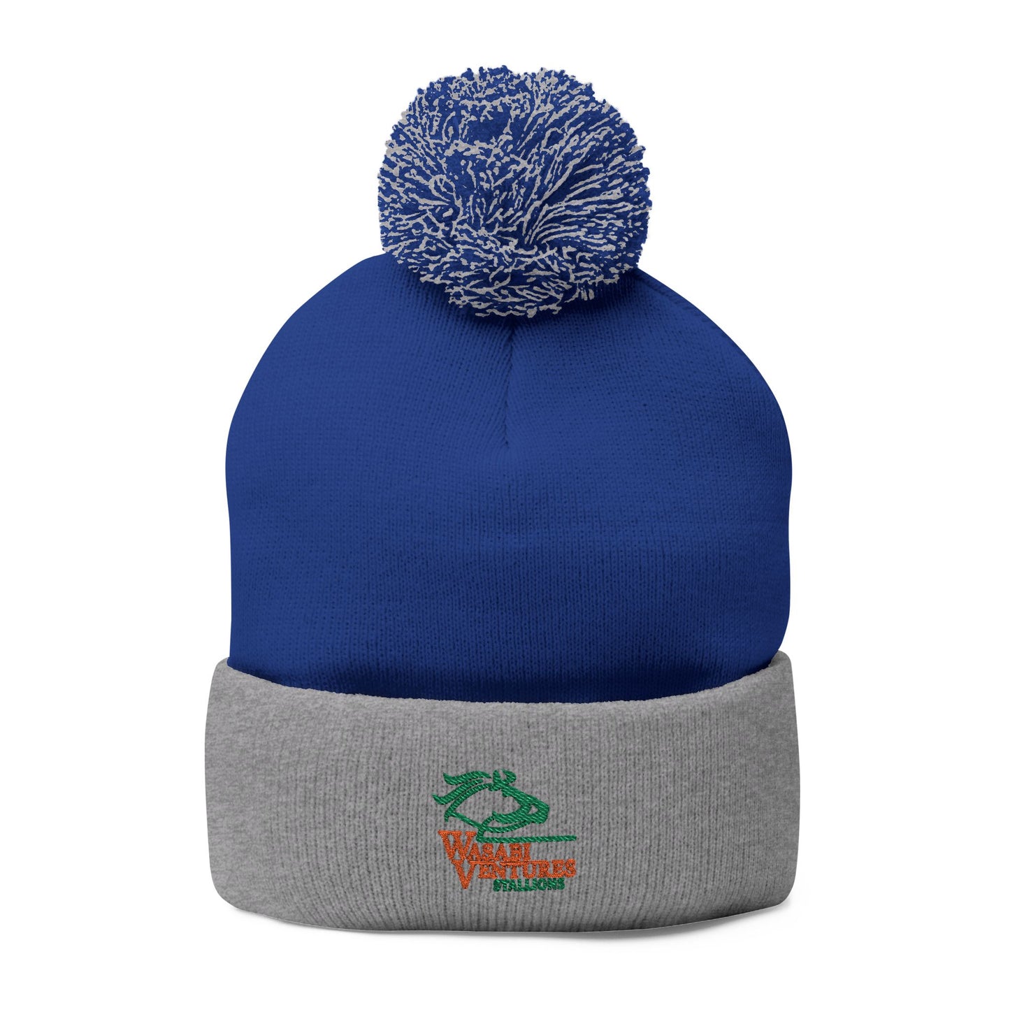 Wasabi Ventures Stallions Pom-Pom Knit Cap