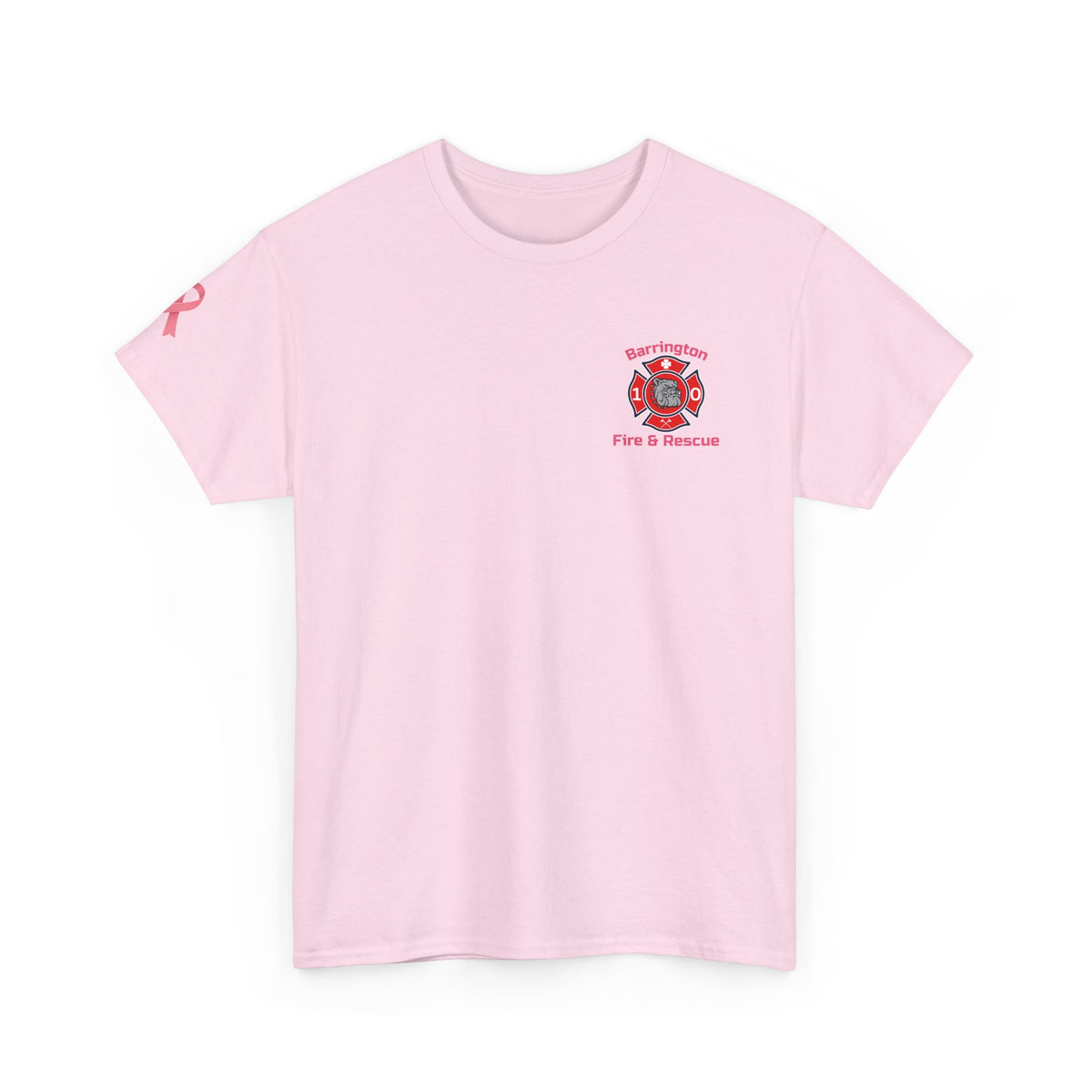 Barrington Fire & Rescue Bulldog T-Shirt - Breast Cancer Awareness