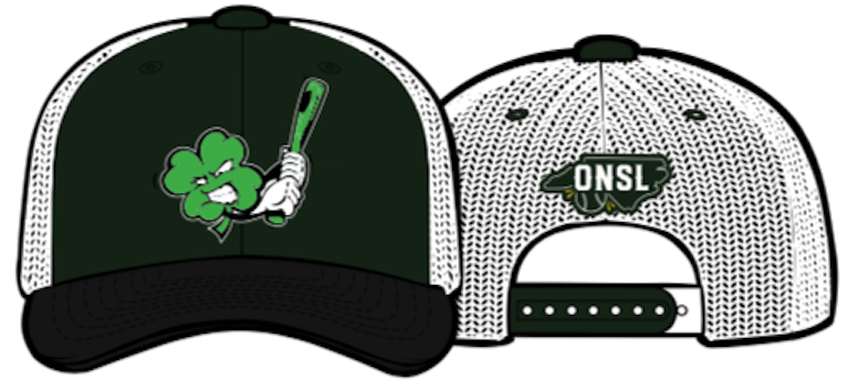 Clayton Clovers Green and White Trucker Hat